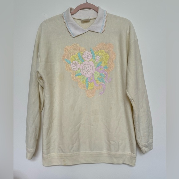 VINTAGE Bobby brooks sweater with collar size Large - Picture 5 of 10